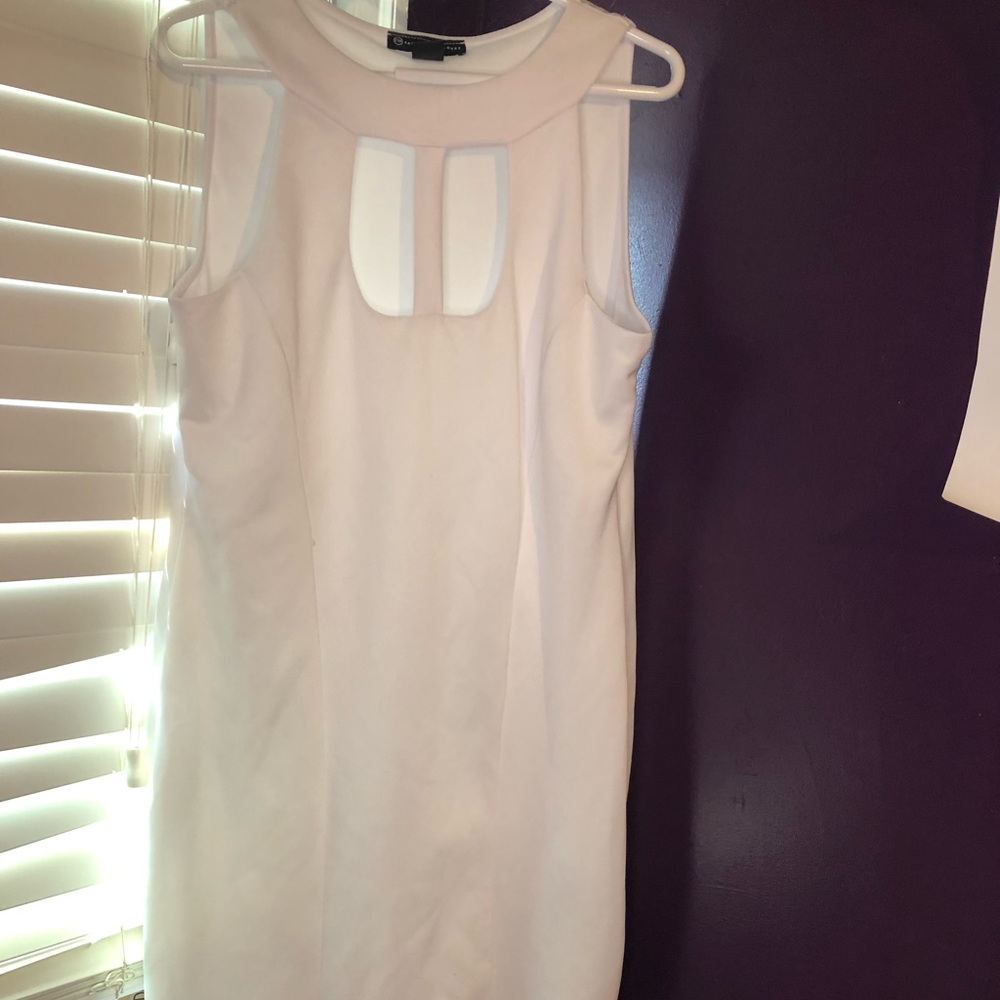 Fashion To Figure White Keyhole Dress